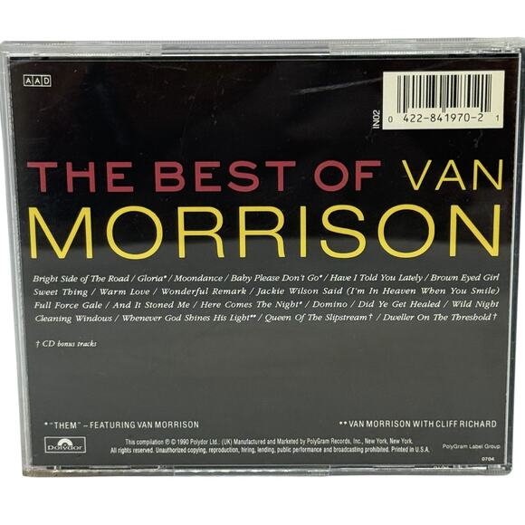 Van Morrison - The Best of Van Morrison CD 1990 Polydor Rock Folk Rock Pop - Picture 6 of 16